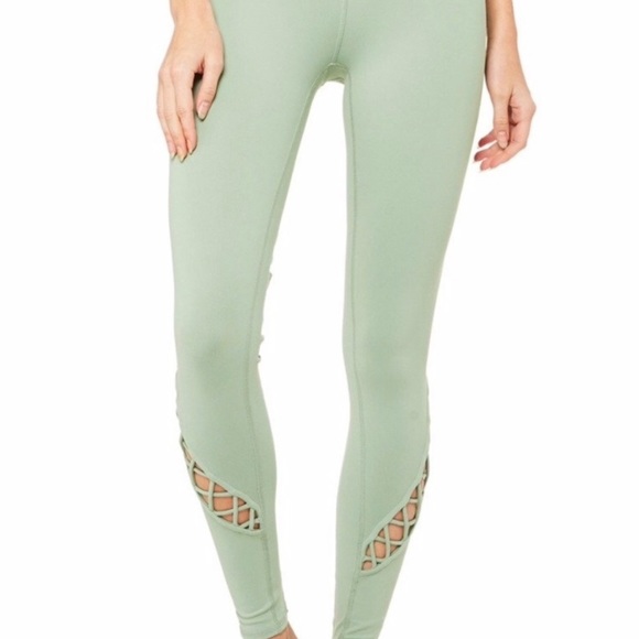 ALO YOGA Entwine Leggings XXS (Sage Green) - Picture 3 of 6